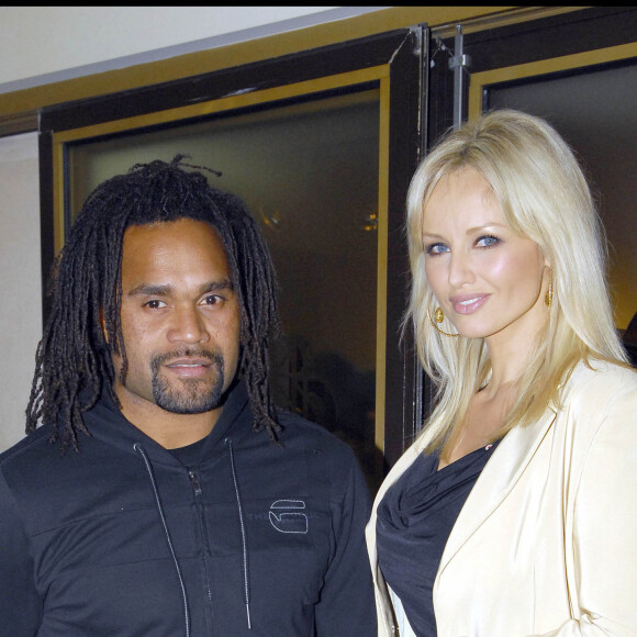 Christian et Adriana Karembeu - Vente aux enchères d'art contemporain "Lee Cooper 100 ans" au profit de la Croix Rouge et de l'association Designers Against Aids.