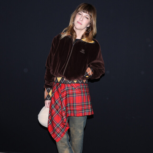 Daphné Bürki au front row du défilé Egonlab Collection Homme Prêt-à-Porter Automne/Hiver 2024 lors de la Fashion Week de Paris (PFW), au Palais de Tokyo, à Paris, France, le 17 jhanvier 2024. © Denis Guignebourg/Bestimage 