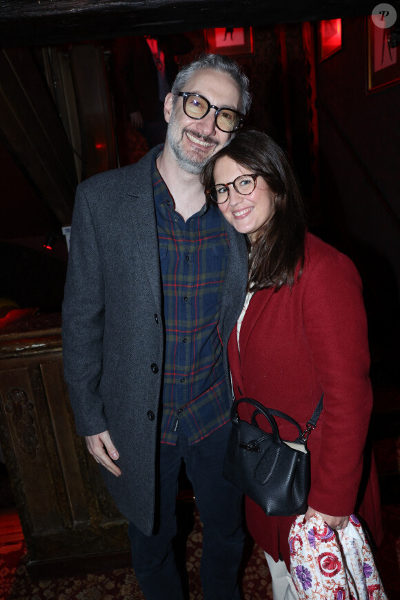 Vincent Desagnat et sa femme Mathilde Vernon assistent à "Nous, les Leroy" ; After Party organisé par Five Eyes Production qui se tient à Raspoutine à Paris, France le 3 avril 2024 à Paris. Photo par Jerome Domine/ABACAPRESS.COM