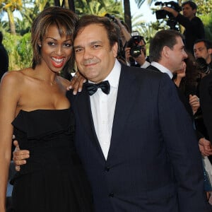 Didier Bourdon et sa compagne Marie-Sandra arrivent à la projection de "Un Prophète" lors du 62ème Festival de Cannes au Palais des Festivals à Cannes, France, le 16 mai 2009. Photo par Nebinger-Orban/ABACAPRESS.COM