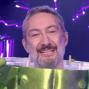 Vincent Desagnat a fait une petite surprise à sa dernière fille en jouant le rôle d'un Cornichon dans "Mask Singer" ce 10 mai 2024 sur TF1.