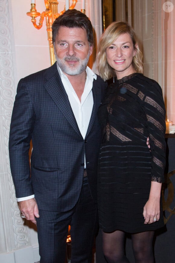 Philippe Lellouche et sa petite amie Vanessa Boisjean assistent au gala Les Stethos D'Or 2019 au Four Seasons Hotel George V le 11 mars 2019 à Paris. Photo par Nasser Berzane/ABACAPRESS.COM