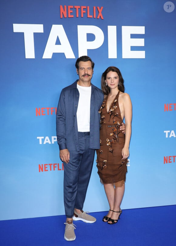 Laurent Lafitte et Joséphine Japy - Avant-première Netflix de la série "Tapie" à l'UGC Normandie Paris le 11 septembre 2023. © Coadic Guirec/Bestimage