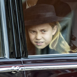 La princesse Charlotte de Galles - Arrivées au service funéraire à l'Abbaye de Westminster pour les funérailles d'Etat de la reine Elizabeth II d'Angleterre. Le sermon est délivré par l'archevêque de Canterbury Justin Welby (chef spirituel de l'Eglise anglicane) au côté du doyen de Westminster David Hoyle. Londres, le 19 septembre 2022 © Moreau / Jacovides / Bestimage 