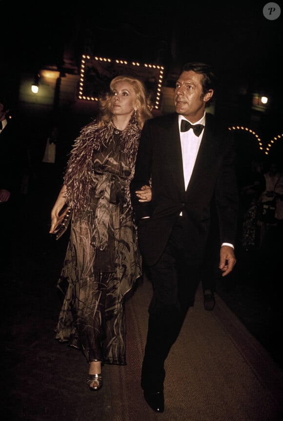 Catherine Deneuve et Marcello Mastroianni lors du 14ème Gala de l'Union des Artistes à Paris, France, juin 1974. Photo par DPA/ABACAPRESS.COM