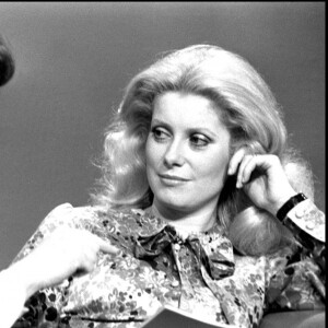 Michel Drucker et Catherine Deneuve.