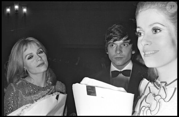 Catherine Deneuve, David Bailey et Françoise Dorléac en 1967.