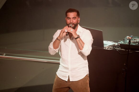 Exclusif - Kendji Girac - Célébration des 10 ans du centre commercial Beaugrenelle à Paris, France. Le 12 octobre 2023. © Christophe Clovis / Bestimage 