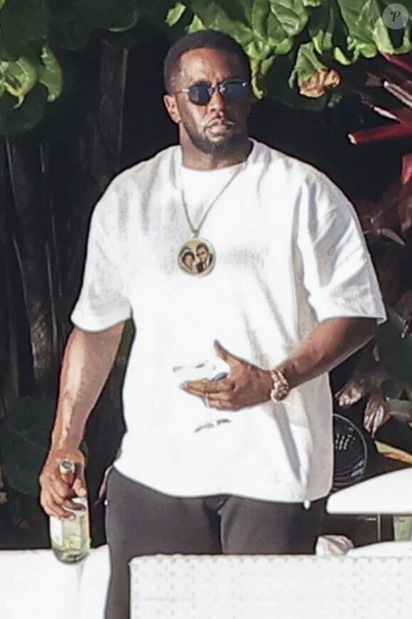 P. Diddy pris en photos durant le week-end de Pâques à Miami