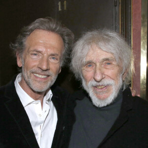 Stéphane Freiss et Pierre Richard - Stéphane Freiss est élevé au grade d'Officier de l'ordre des Arts et des Lettres au théâtre Antoine à Paris, France, le 13 Mai 2024. © Bertrand Rindoff / Bestimage