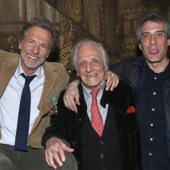 Stéphane Freiss avec ses frères Jérôme et David, ainsi que leurs père Jacques. © Bertrand Rindoff / Bestimage