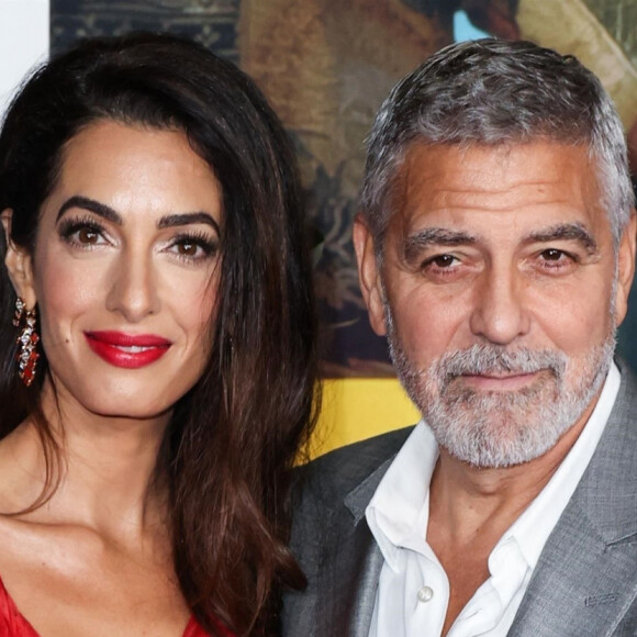 Amal Alamuddin Clooney, George Clooney - Première du film "Ticket to Paradise" à Los Angeles, le 17 octobre 2022. 