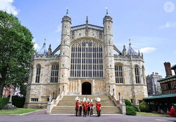 St George's Chapel lors du service annuel de l'ordre de la jarretière à la chapelle St George du château de Windsor, le 19 juin 2023. 