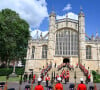 Une décision qui a déclenché des polémiques. 
St George's Chapel lors du service annuel de l'ordre de la jarretière à la chapelle St George du château de Windsor, le 19 juin 2023. 