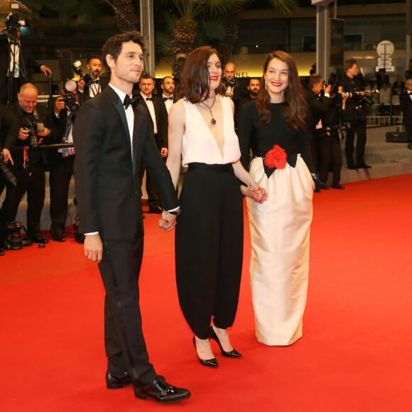 Le couple avait monté les marches avec la réalisatrice Valérie Donzelli. 
Jérémie Elkaïm, Valérie Donzelli, Anaïs Demoustier - Montée des marches du film "Marguerite & Julien" lors du 68 ème Festival International du Film de Cannes, à Cannes le 19 mai 2015. 