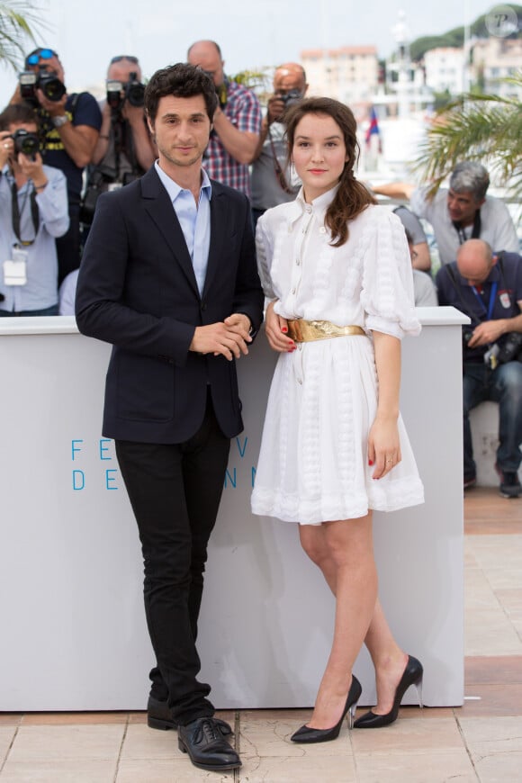 Jérémie Elkaïm, Anaïs Demoustier - Photocall du film "Marguerite & Julien" lors du 68ème festival international du film de Cannes. Le 19 mai 2015. 