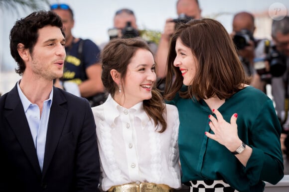 Jérémie Elkaïm, Anaïs Demoustier et Valérie Donzelli (montre Jaeger-LeCoultre) - Photocall du film "Marguerite & Julien" lors du 68ème festival international du film de Cannes. Le 19 mai 2015. 