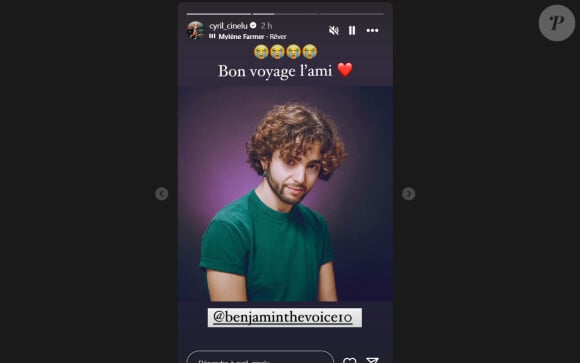 Cyril Cinélu, ancien vainqueur de "Star Academy" a fait part de la nouvelle sur Instagram
Cyril Cinélu annonce la mort d'un ex-candidat de "The Voice"