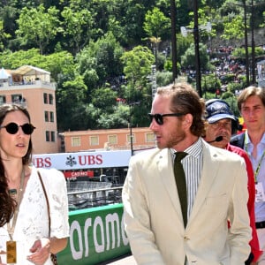 Tatiana Santo Domingo et Andréa Casiraghi durant la journée des qualifications du 81ème Grand Prix de Formule 1 de Monaco, le 25 mai 2024. © Bruno Bebert/Bestimage 