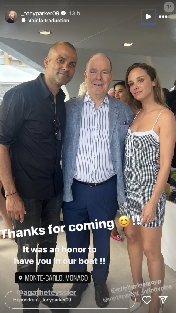 Tony Parker a profité de cette occasion pour fêter son anniversaire en compagnie de sa compagne mais aussi du prince Albert II. 
Tony Parker a fêté son anniversaire à Monaco en bonne compagnie.