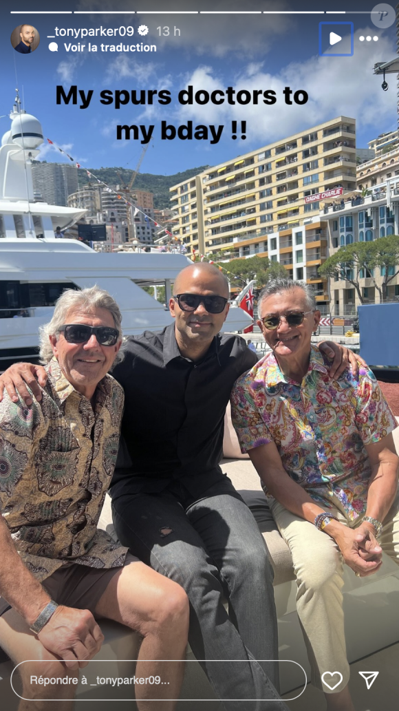 Tony Parker a fêté son anniversaire en excellente compagnie à Monaco.