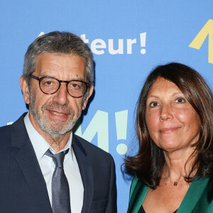 Michel Cymes avec sa femme Nathalie - Dîner de Gala Moteur! à la Bibliothèque Nationale de France (BNF) à Paris le 25 mars 2024 © Guirec Coadic / Bestimage 