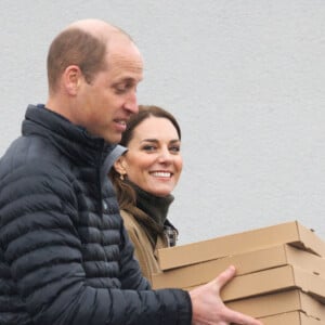 Le prince William et Kate Middleton en visite au club Dowlais Rugby Club. Le 28 avril 2023 © Cover Images via ZUMA Press