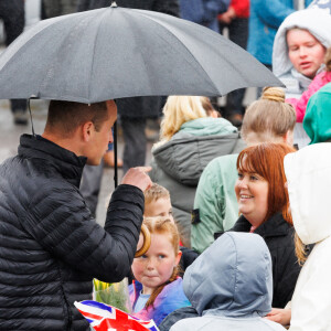 Le prince William et Kate Middleton en visite au club Dowlais Rugby Club. Le 28 avril 2023 © Cover Images via ZUMA Press