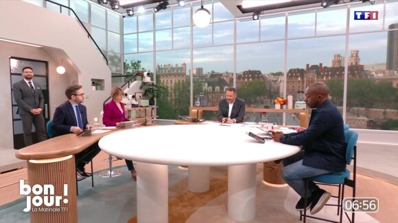 Bruce Toussaint et son équipe de chroniqueurs ont accueilli Macha Méril
L'équipe de "Bonjour !"