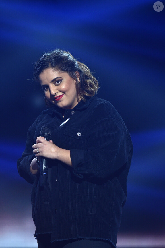 Exclusif - Inès Reg - Enregistrement de l'émission "Tout le monde chante contre le cancer, les stars relèvent le défi" au Palais des Congrès à Paris, qui sera diffusée le 2 janvier 2020 en prime time sur W9. © Giancarlo Gorassini / Bestimage