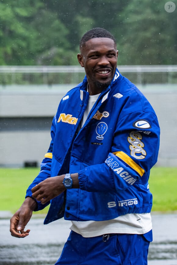 Marcus Thuram - Arrivée des joueurs de l’Equipe de France de football à Clairefontaine, le 29 mai 2024. © Baptiste Autissier / Panoramic / Bestimage