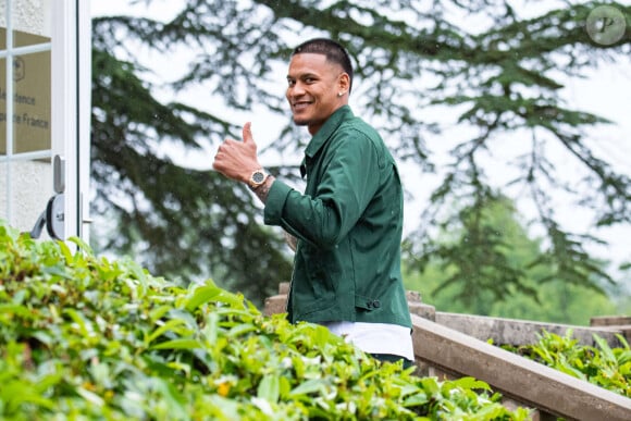 Alphonse Areola - Arrivée des joueurs de l’Equipe de France de football à Clairefontaine, le 29 mai 2024. © Baptiste Autissier / Panoramic / Bestimage