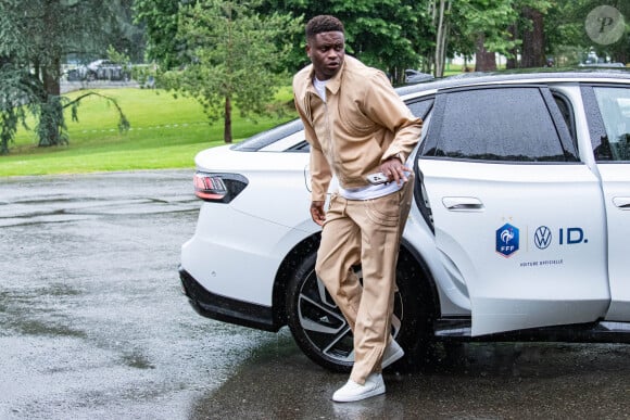 Brice Samba - Arrivée des joueurs de l’Equipe de France de football à Clairefontaine, le 29 mai 2024. © Baptiste Autissier / Panoramic / Bestimage