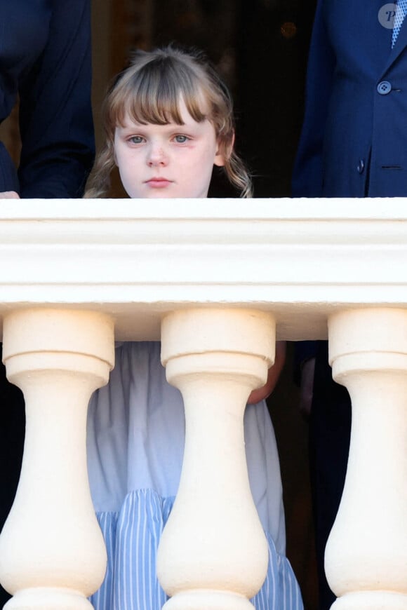 Avec leurs enfants, ils ont assisté aux célébrations de la Fête-Dieu jeudi 30 mai 2024
La princesse Gabriella de Monaco durant la procession de la Fête Dieu sur la place du Palais, le 16 juin 2022. © Claudia Albuquerque / Bestimage