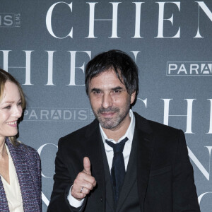 Vanessa Paradis et son compagnon Samuel Benchetrit (réalisateur) - Avant-première du film "Chien" au cinéma MK2 Bibliothèque à Paris, France, le 5 mars 2018. © Olivier Borde/Bestimage 