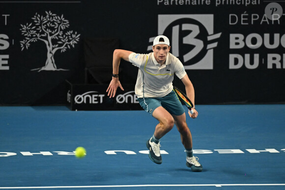 Ugo Humbert lors de l'Open 13 Provence de Marseille, 11 février 2024. Photo by Corinne Dubreuil/ABACAPRESS.COM