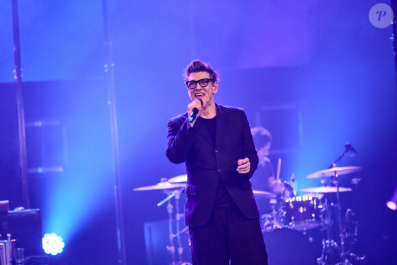 Exclusif - Marc Lavoine en concert au Palais des Congrès à Paris. Le 2 décembre 2022 © Cyril Moreau / Bestimage 