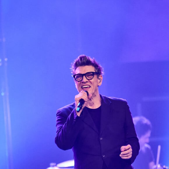 Exclusif - Marc Lavoine en concert au Palais des Congrès à Paris. Le 2 décembre 2022 © Cyril Moreau / Bestimage 