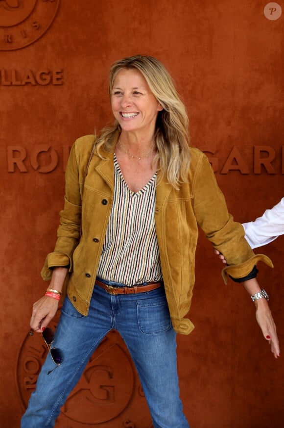 Sarah Poniatowski (Lavoine) - Personnalités au village (jour 11) lors des Internationaux de France de Tennis de Roland Garros à Paris. Le 1er juin 2022 © Dominique Jacovides / Bestimage 