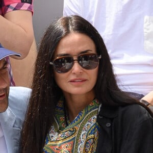 Demi Moore et Daniel Humm dans la tribune de Roland Garros 2022 le 5 juin 2022 à Paris, France. Photo par Laurent Zabulon/ABACAPRESS.COM