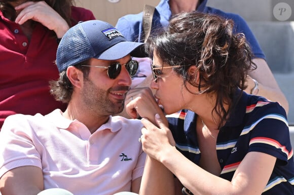 Greg Levy et Laurie Cholewa assistent aux Internationaux de France de tennis 2019 - huitième journée à Roland Garros, le 2 juin 2019 à Paris, en France. Photo par Laurent Zabulon / ABACAPRESS.COM