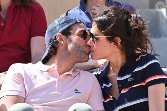 Greg Levy et Laurie Cholewa assistent aux Internationaux de France de tennis 2019 - huitième journée à Roland Garros, le 2 juin 2019 à Paris, en France. Photo par Laurent Zabulon / ABACAPRESS.COM