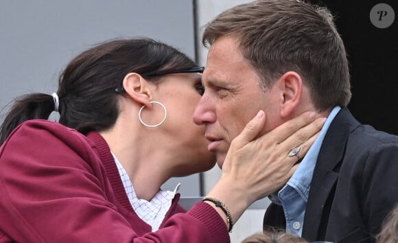 Geraldine Maillet et Daniel Riolo assistent aux Internationaux de France de tennis 2019 - Quatrième journée à Roland Garros, le 29 mai 2019 à Paris, en France. Photo par Laurent Zabulon/ABACAPRESS.COM