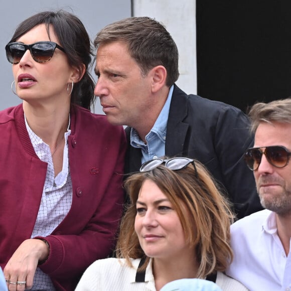 Geraldine Maillet et Daniel Riolo assistent aux Internationaux de France de tennis 2019 - Quatrième journée à Roland Garros, le 29 mai 2019 à Paris, en France. Photo par Laurent Zabulon/ABACAPRESS.COM