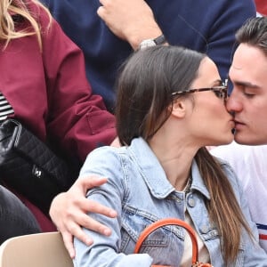 Alain-Fabien Delon et Capucine Anav assistent aux Internationaux de France de tennis 2019 - cinquième jour à Roland Garros, le 30 mai 2019 à Paris, en France. Photo par Laurent Zabulon/ABACAPRESS.COM