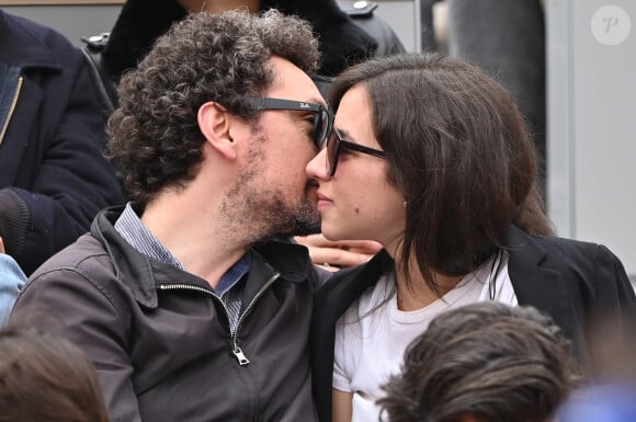 David Foenkinos et sa compagne assistent à l'édition 2019 de Roland-Garros, premier jour, le 26 mai 2019 à Paris, en France. Photo par Laurent Zabulon / ABACAPRESS.COM