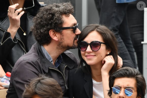 David Foenkinos and his girlfriend attend the 2019 French Open, Day One at Roland Garros on May 26, 2019 in Paris, France. Photo by Laurent Zabulon / ABACAPRESS.COM