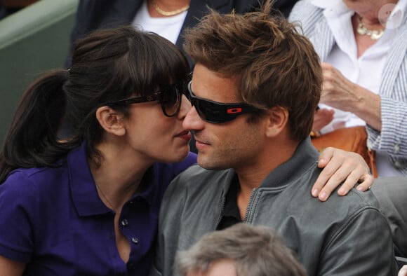 Nolwenn Leroy et Arnaud Clément assistent à la finale féminine des Internationaux de France 2012, jouée au stade Roland Garros à Paris, France, le 9 juin 2012. Photo par Gorassini-Guibbaud/ABACAPRESS.COM