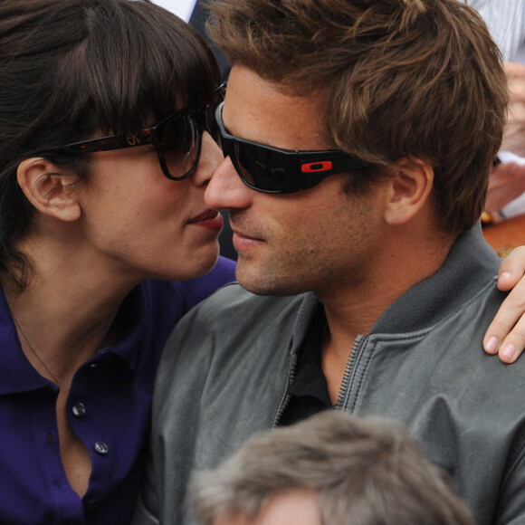 Nolwenn Leroy et Arnaud Clément assistent à la finale féminine des Internationaux de France 2012, jouée au stade Roland Garros à Paris, France, le 9 juin 2012. Photo par Gorassini-Guibbaud/ABACAPRESS.COM
