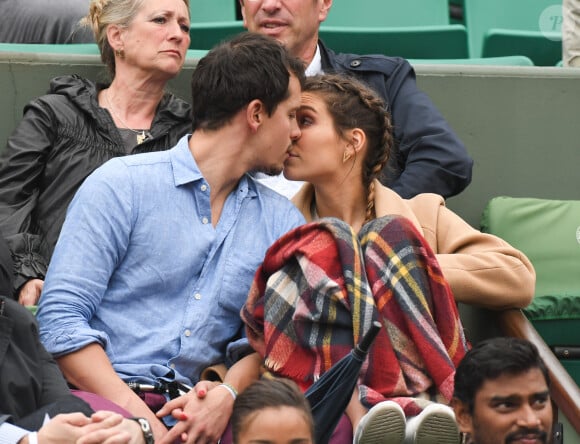 Laury Thillman et le chef Juan Arbelaez lors des Internationaux de France de tennis à Roland-Garros à Paris, France, le 29 mai 2016. Photo par Laurent Zabulon/ABACAPRESS.COM